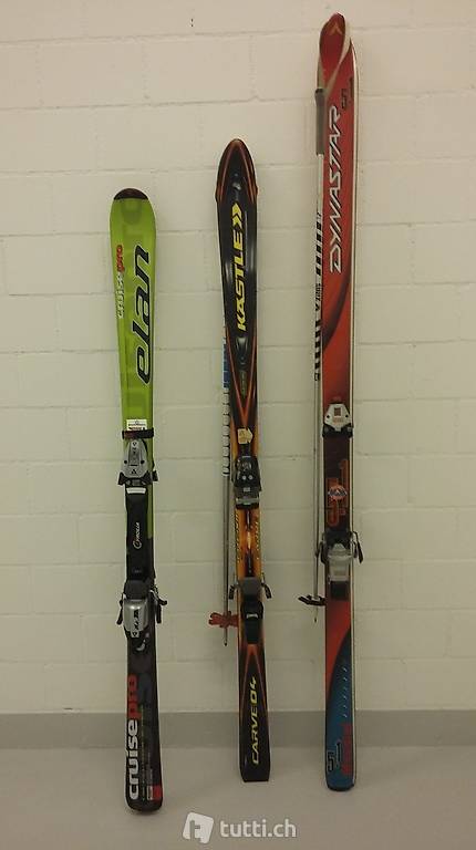 2 verschiedene paar gebrauchte Ski!
