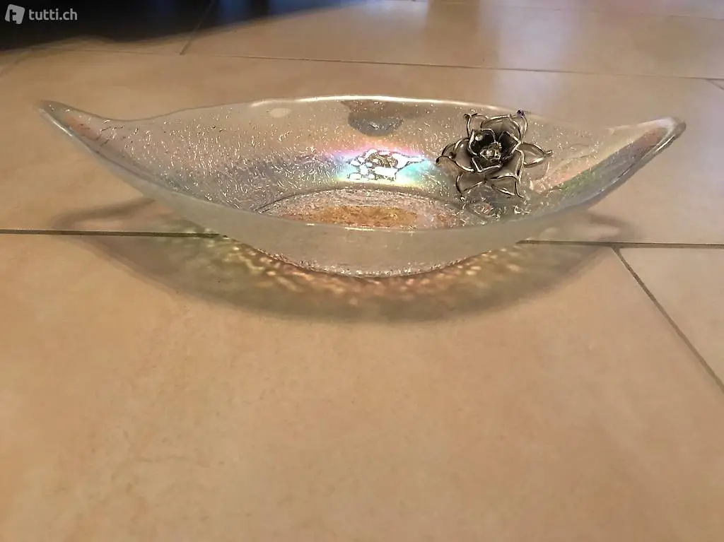 9 Stk. Glasteller Dekor Geschenkartikel