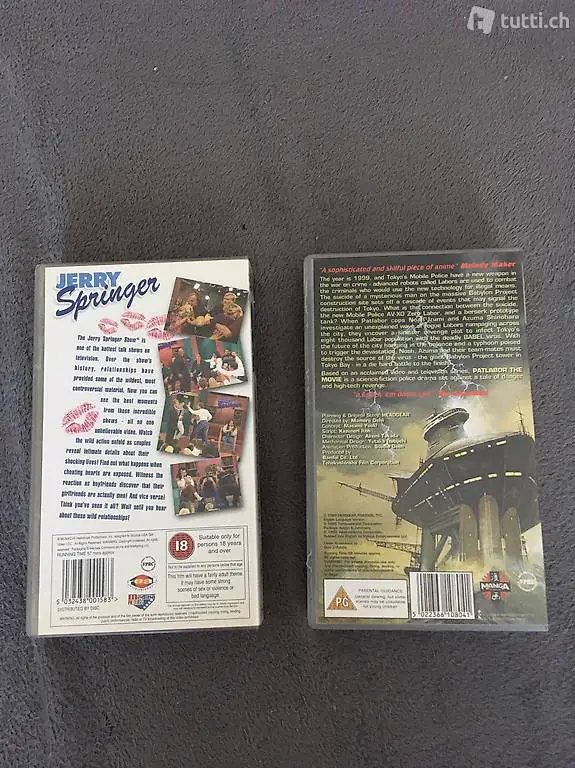 VHS Videokassetten in Englisch