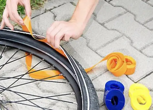  Pannenschutzeinlage für Fahrradreifen, 19 mm (gelb)