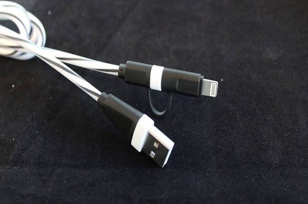  Portofrei 2in1 schwarz Micro Lighting kabel iPhone Samsung